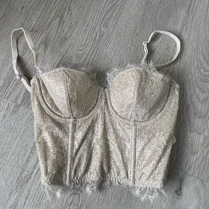 Victoria’s Secret Shimmery/Metallic Corset
